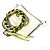 Borsa a spalla con spalline intrecciate sottili Loewe per donne Giallo - vista 10