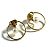 Orecchini a perno Christian Dior 30 Montaigne D'oro