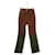 Autre Marque Straight leather pants Brown  ref.1700295