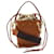 Chloé Mini Leder-Eimer Tasche Chloe ROY Braun
