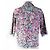 Autre Marque DRIES VAN NOTEN Bluse mit offenem Kragen und Perlenmuster Mehrfarben - Ansicht 3