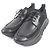 Sneakers in pelle lavorata a maglia con lacci Giorgio Armani