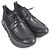 Sneakers in pelle lavorata a maglia con lacci Giorgio Armani - vista 3