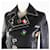 Yves Saint Laurent Veste en cuir Saint Laurent, badge multi-épingle, noir  - vue 2
