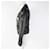 Yves Saint Laurent Veste en cuir Saint Laurent, badge multi-épingle, noir  - vue 3