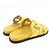 Hermès HERMES Sandali in Suede Chaine d'Ancre Giallo 38 - vista 3