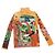 Autre Marque Issey Miyake Polyester Dinosaur Hochkragenoberteil Mehrfarben