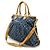 Borsa 2way Louis Vuitton Monogram Denim Blu - vista 2