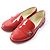 Chanel Lackleder Slipper Rot Silber 35 1/2C
