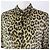 Camicia in seta Dior con ricamo di ape e stampa leopardata - vista 2