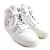 Sneakers in pelle Valentino alte bianche e rosse - vista 3