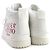 Sneakers in pelle Valentino alte bianche e rosse - vista 4