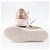 Chloé Sneakers in pelle beige Chloe ESSIE Logo 38 - vista 5
