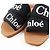 Chloé WOODY Mules Piani Sandali Nero Marrone - vista 6