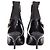 Botines de cuero con tacón kitten y pin de seguridad Medusa Punk de Versace - vista 6