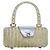 Borsa a mano Gancini in vimini argento oro Salvatore Ferragamo Auth 89809A D'oro