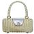 Borsa a mano Gancini in vimini argento oro Salvatore Ferragamo Auth 89809A D'oro - vista 2