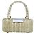 Borsa a mano Gancini in vimini argento oro Salvatore Ferragamo Auth 89809A D'oro - vista 3