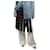Autre Marque Black faux leather panelled quilted skirt - size UK 6 Polyester  ref.1708893