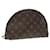 LOUIS VUITTON Monogram Trousse Demi Ronde Cosmetic Pouch M47520 LV Auth 89924 Cloth  ref.1710508