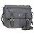 PRADA Schultertasche Nylon Grau Silber Authentisch 89792 Braun