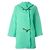 Cappotto di lana turchese Gianni Versace