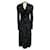 Autre Marque Richard Quinn Black Sequined Twist-Front Midi Dress Polyester  ref.1711090