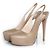 Prada Slingback-Absätze mit versteckter Plattform Braun Beige