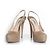 Prada Slingback-Absätze mit versteckter Plattform Braun Beige - Ansicht 3