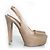 Prada Slingback-Absätze mit versteckter Plattform Braun Beige - Ansicht 4