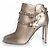 Stivaletti in pelle Rockstud di Valentino Garavani Metallico Bronzo - vista 2