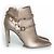 Stivaletti in pelle Rockstud di Valentino Garavani Metallico Bronzo - vista 4