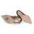 Stivaletti in pelle Rockstud di Valentino Garavani Metallico Bronzo - vista 6