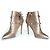 Stivaletti in pelle Rockstud di Valentino Garavani Metallico Bronzo - vista 7