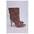 Stivaletti ricamati Gianvito Rossi in velluto rosa - vista 18