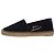 Espadrilles bordadas Saint Laurent en lona negra