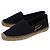 Espadrilles bordadas Saint Laurent en lona negra - vista 4