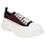 Alexander McQueen Tread Sneaker 'Burgundy White' Red Cloth  ref.1711267