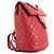 Chanel Timeless backpack in raspberry pink quilted leather Red - view 3