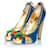 Pump in suede blu candy Dsquared2