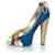 Pump in suede blu candy Dsquared2 - vista 2