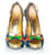 Pump in suede blu candy Dsquared2 - vista 3