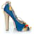 Pump in suede blu candy Dsquared2 - vista 5