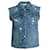 Rag & Bone, chaleco de denim desgastado Azul  - vista 1