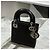 Christian Dior Borsa Mini Lady Dior Nera Laccata Nero Grigio antracite - vista 4