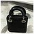 Christian Dior Borsa Mini Lady Dior Nera Laccata Nero Grigio antracite - vista 5