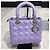 Christian Dior Med Lavender Lady Dior Bag Purple - view 3