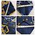 3 cravates chanel vintage Blanc Multicolore Jaune Bleu Marine - vue 10