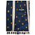 3 cravates chanel vintage Blanc Multicolore Jaune Bleu Marine - vue 12