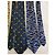 3 cravates chanel vintage Blanc Multicolore Jaune Bleu Marine - vue 4